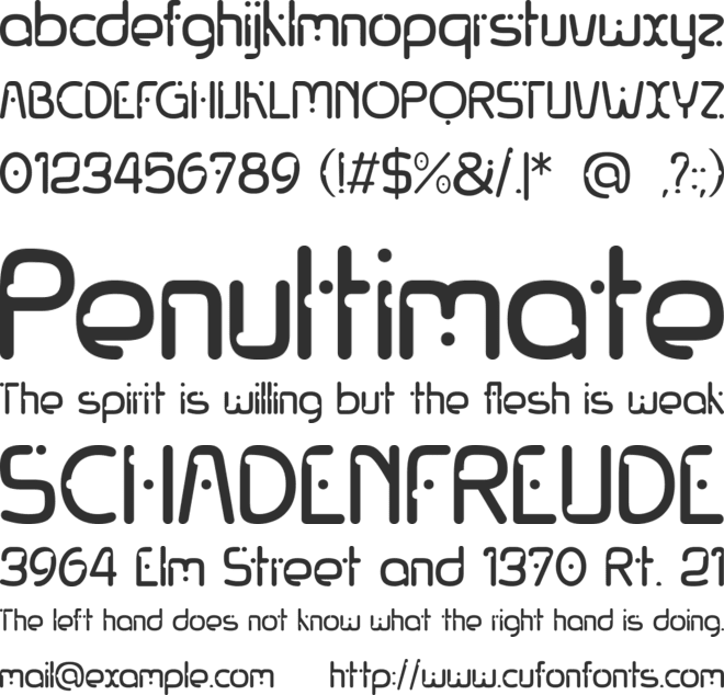 Front font preview