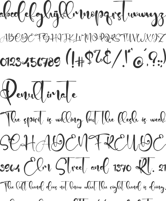 Goofies font preview