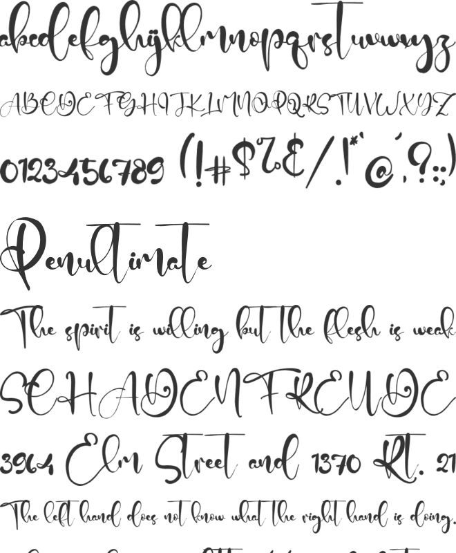 Goofies font preview