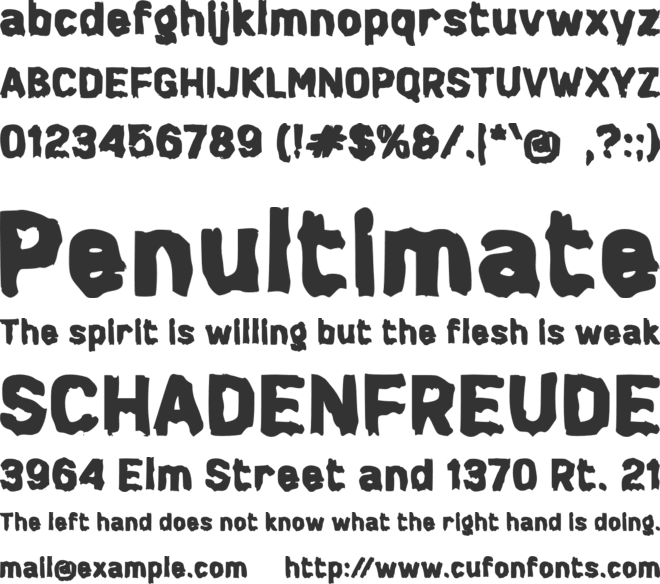 d Drastic font preview