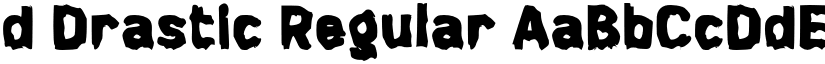 d Drastic Regular font