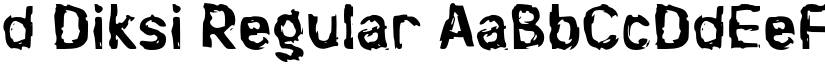 d Diksi Regular font
