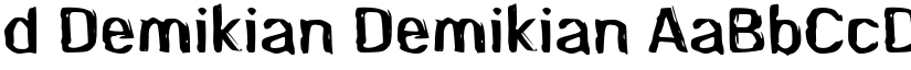 d Demikian Demikian font