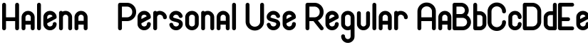 Halena - Personal Use Regular font