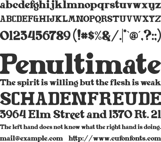Jack Rooney font preview