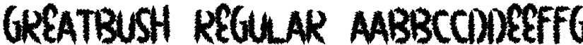 GreatBush Regular font