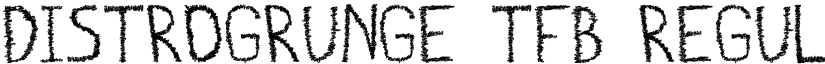 distrogrunge tfb Regular font
