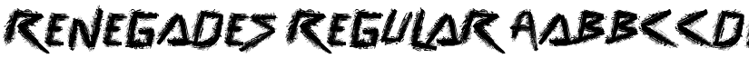 Renegades Regular font