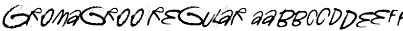 Gromagroo Regular font