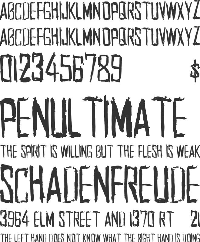 SouthWest font preview