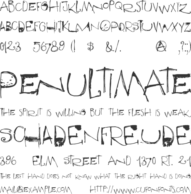 DK Qilin font preview