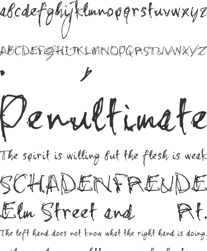 stonehandSaul_TRIAL font preview