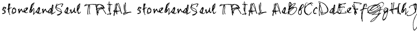 stonehandSaul_TRIAL stonehandSaul_TRIAL font