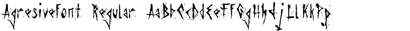 Agresivefont Regular font