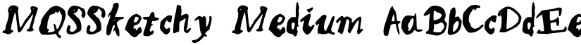 MQSSketchy Medium font