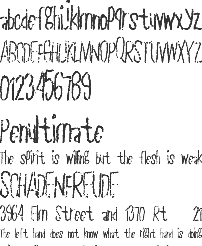 PlainSlice font preview