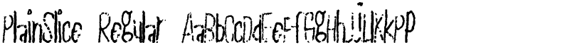 PlainSlice Regular font