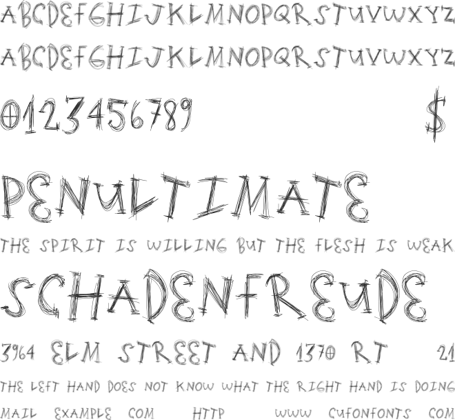 ScratchingMatters font preview