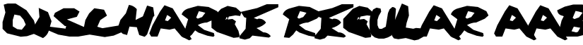 Discharge Regular font