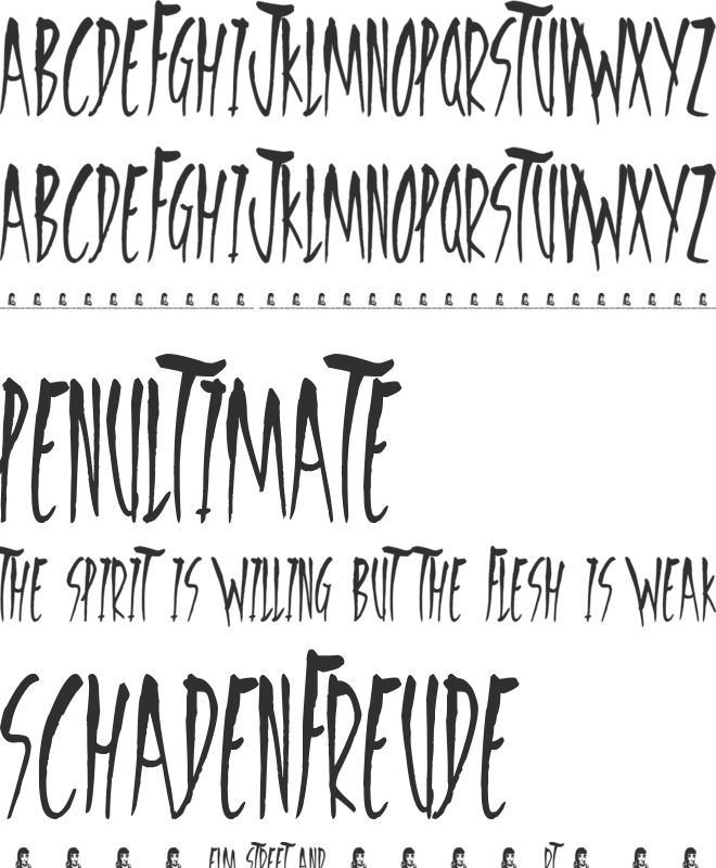 Freedom Fighters font preview