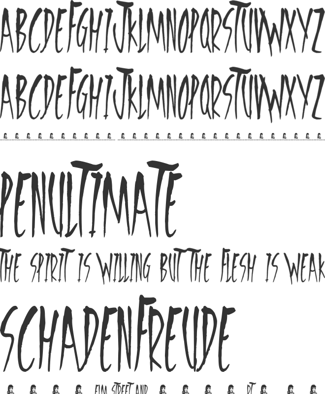Freedom Fighters font preview
