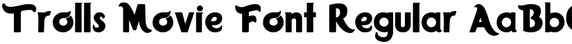 Trolls Movie Font Regular font