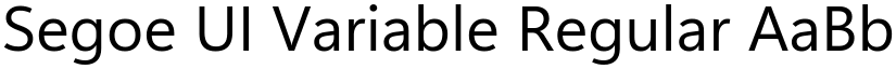 Segoe UI Variable font download