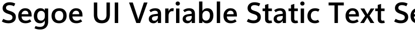 Segoe UI Variable Static Text Semibold font