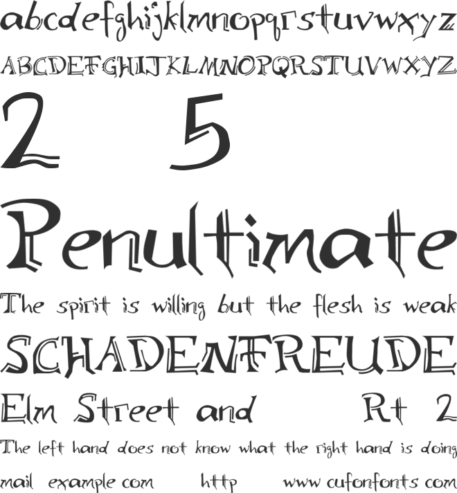 Bloomington font preview