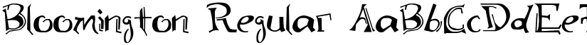 Bloomington Regular font