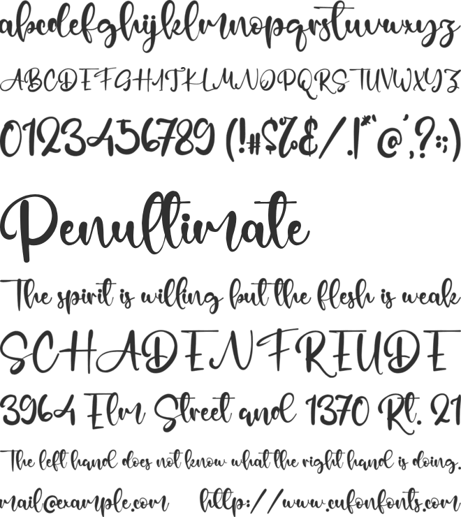 Allertown font preview