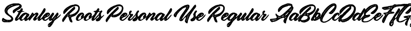 Stanley Roots Personal Use font download