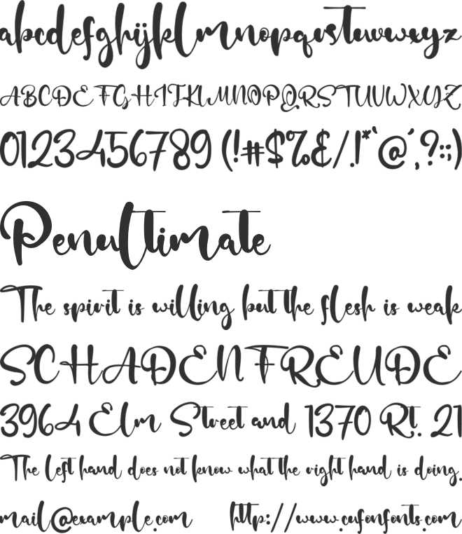 Duke Mettle font preview
