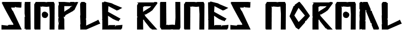 Simple Runes Normal font