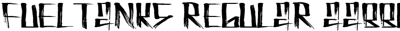 FuelTanks Regular font