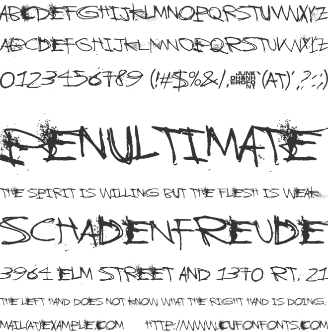 Tricky Christine font preview