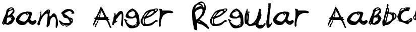 Bams Anger Regular font