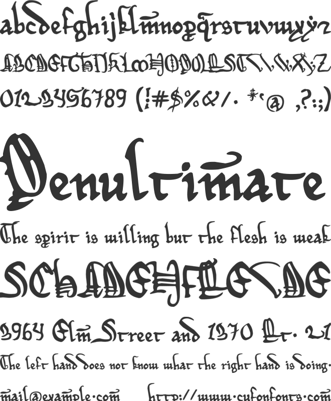 Magna Carta font preview