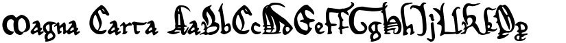 Magna Carta font