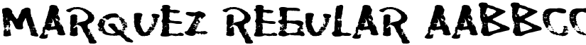 Marquez Regular font