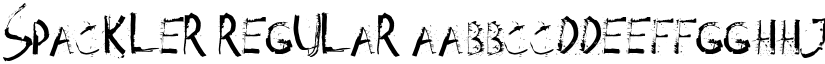 Spackler Regular font