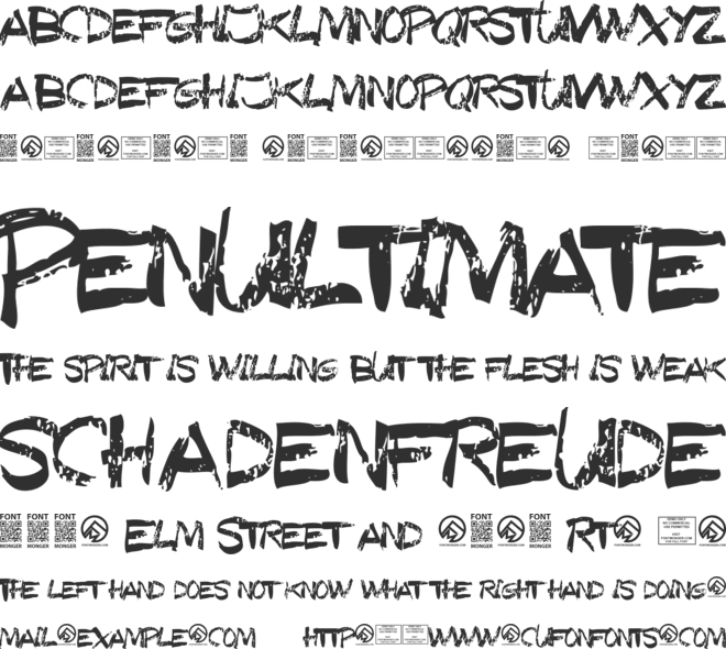 Texas Slaughter font preview