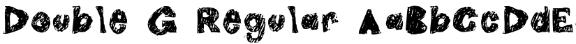 Double G Regular font