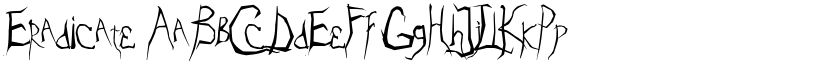 Eradicate font