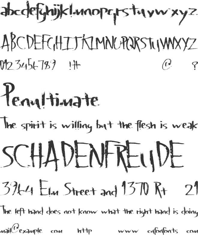 LateVaping font preview