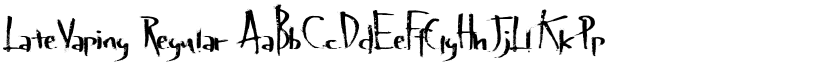 LateVaping Regular font
