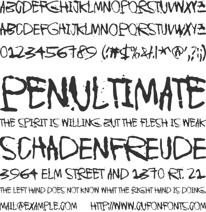 Instant Karma font preview