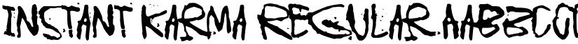 Instant Karma Regular font
