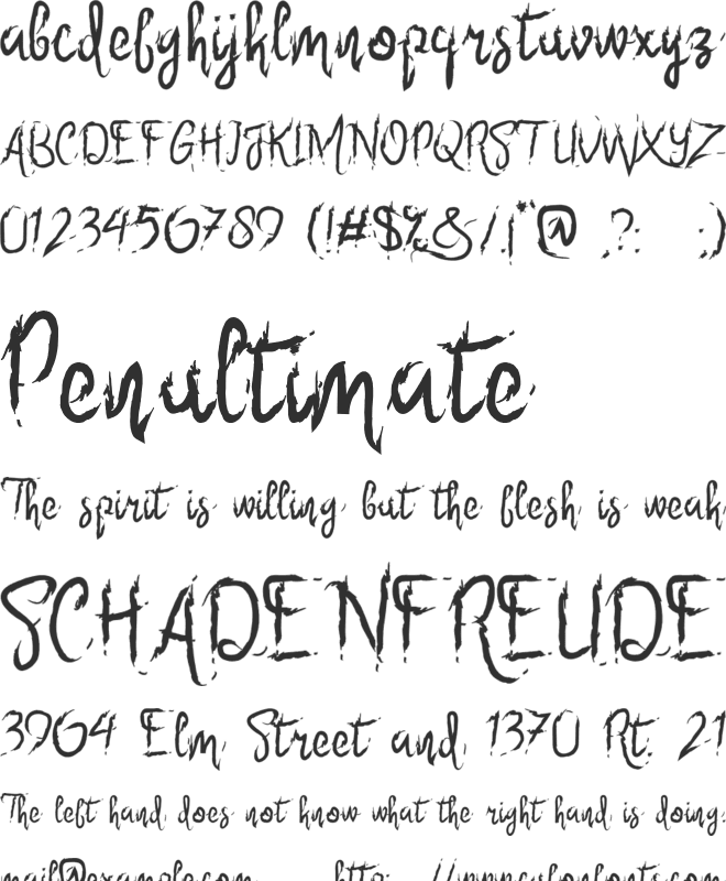 Six Only font preview