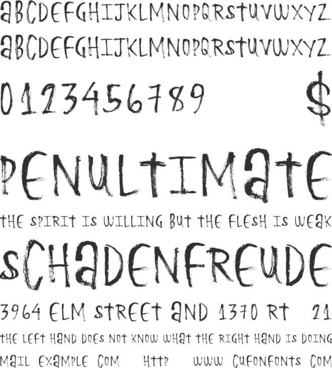 BasketFries font preview